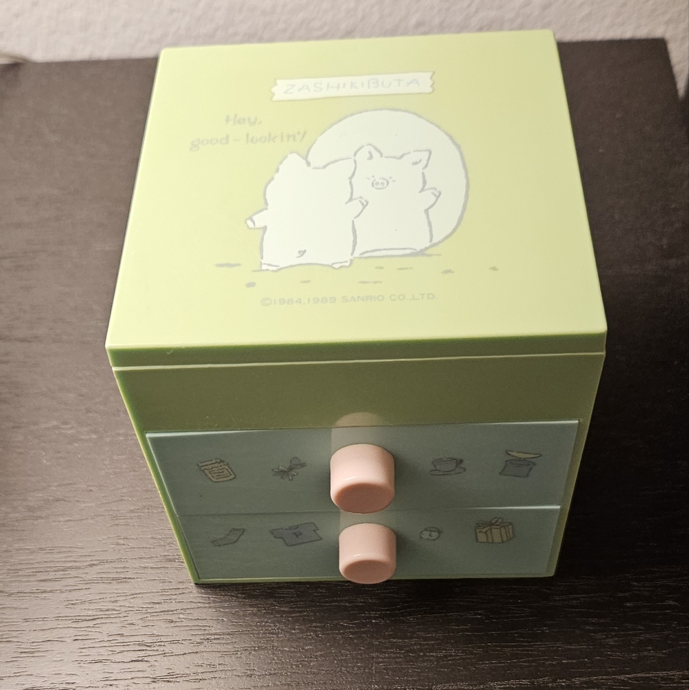 Vintage Sanrio Zashikibuta Jewelry Box